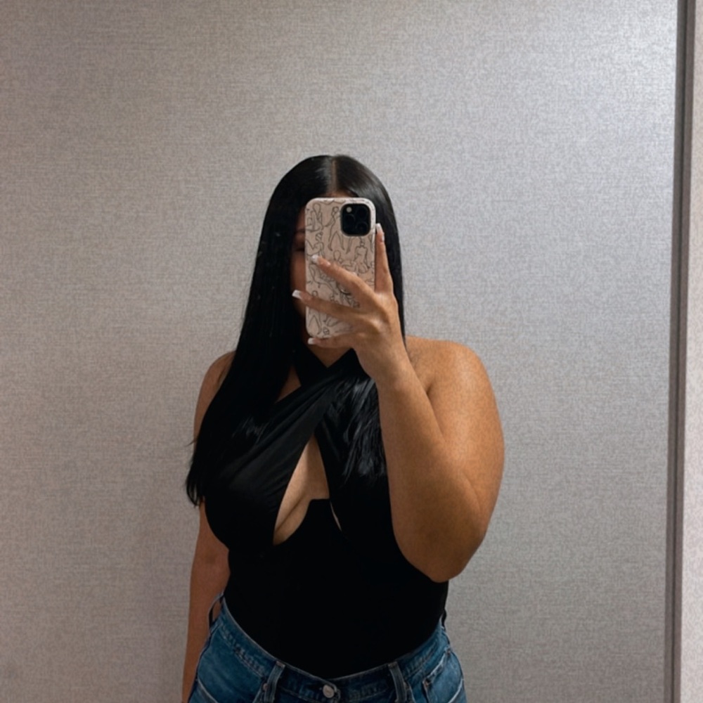 Fashion nova “not on the list halter bodysuit”